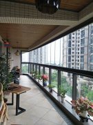 封陽臺(tái)L形金百合單折疊無