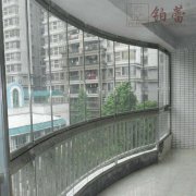 封陽臺(tái)拼接弧全開無框陽